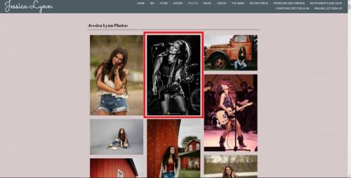 Jessica Lynn live pics from her Night People gig on her website