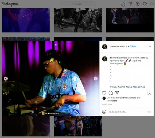 The Verdict's official Instagram page