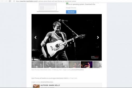 James Blunt live at Manchester Arena featured on Live-Manchester