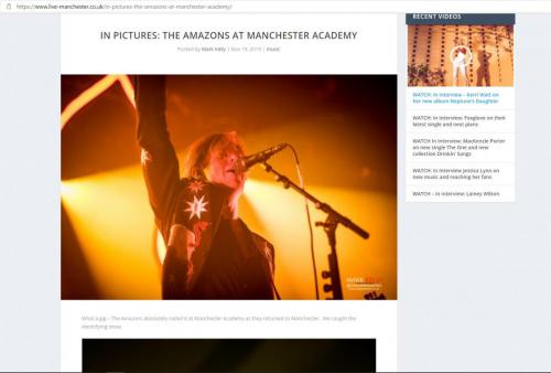 The Amazons live at Manchester Academy featured on Live-Manchester