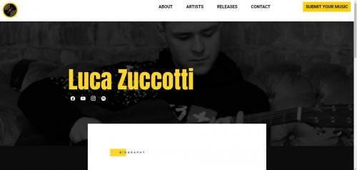 Luca Zuccotti on the Hope Valley Records website